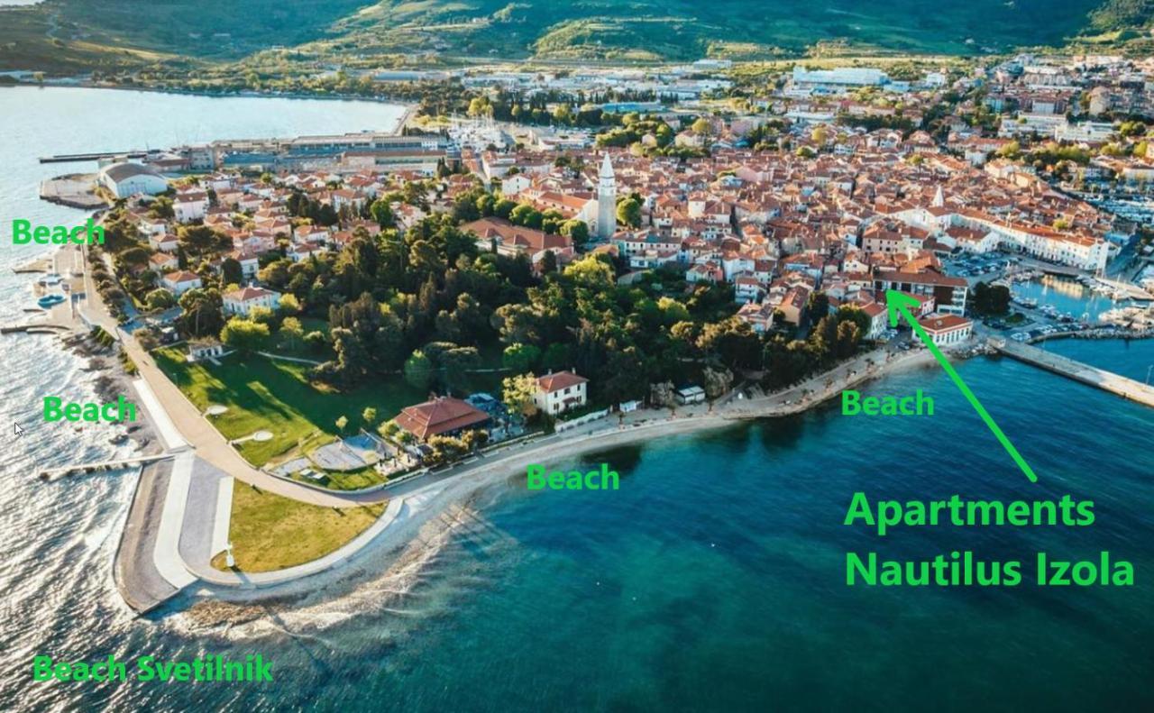 Apartments Nautilus, Nearby Beach Svetilnik Izola Dış mekan fotoğraf